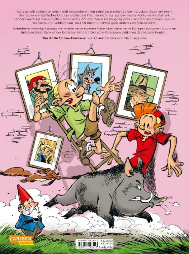 Buchcover und Innenansicht für das Buch: Spirou und Fantasio Spezial 39: Der Wolfsmensch