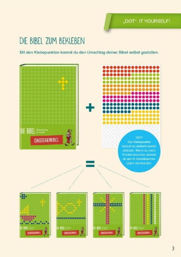 Buchcover und Innenansicht für das Buch: Die Bibel - Übersetzung für Kinder, Einsteigerbibel