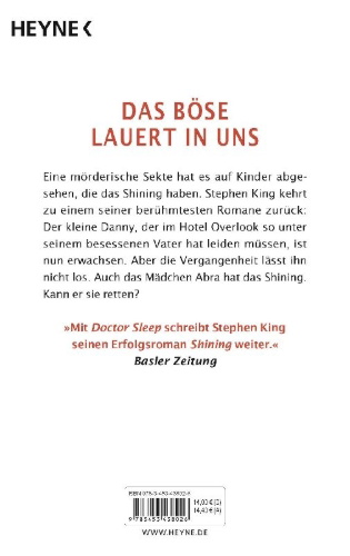Buchcover und Innenansicht für das Buch: Doctor Sleep