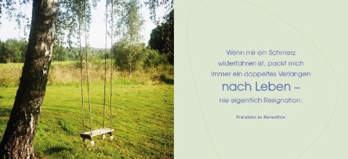 Buchcover und Innenansicht für das Buch: Gedanken voller Zuversicht