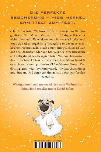 Buchcover und Innenansicht für das Buch: Miss Merkel: Mord unterm Weihnachtsbaum