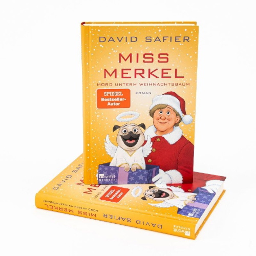 Buchcover und Innenansicht für das Buch: Miss Merkel: Mord unterm Weihnachtsbaum
