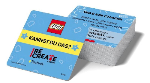Buchcover und Innenansicht für das Buch: LEGO® - ReCreate Karten - Technik