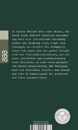 Buchcover und Innenansicht für das Buch: Die grünen Hügel Afrikas