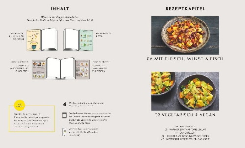 Buchcover und Innenansicht für das Buch: 1 Kartoffel - 40 Salate