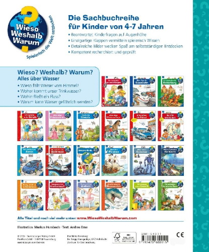Buchcover und Innenansicht für das Buch: Wieso? Weshalb? Warum? Band 60 - Alles über Wasser