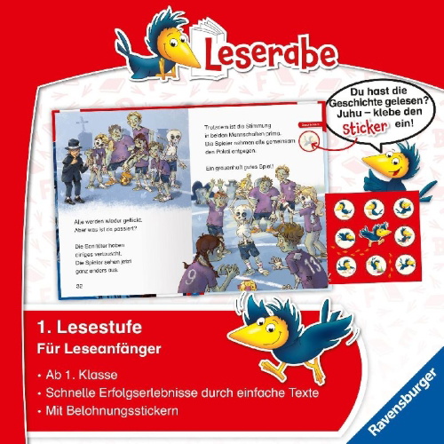 Buchcover und Innenansicht für das Buch: Leserabe 1. Lesestufe - Gruselgeschichten