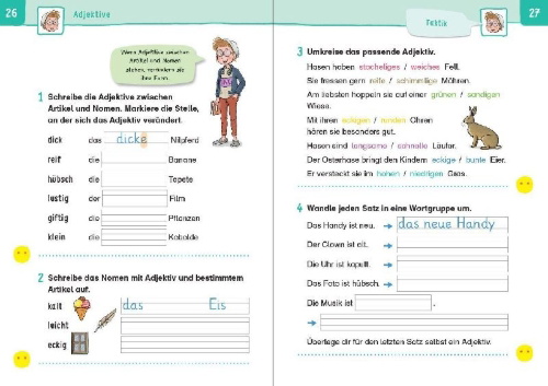 Buchcover und Innenansicht für das Buch: Übungsheft - Grammatik 2.Klasse
