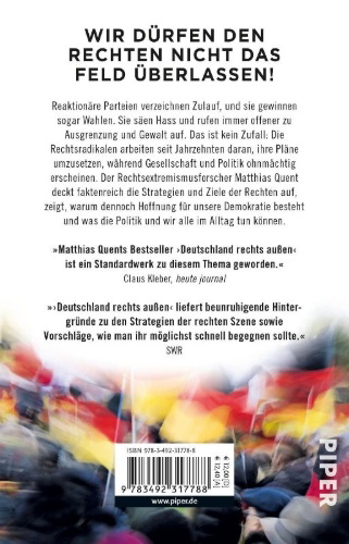 Buchcover und Innenansicht für das Buch: Deutschland rechts außen