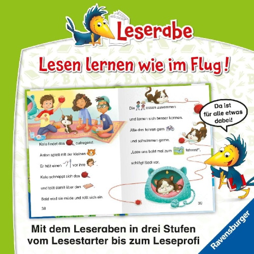 Buchcover und Innenansicht für das Buch: Leserabe Vor-Lesestufe - Eine kleine Katze für Anton