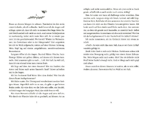 Buchcover und Innenansicht für das Buch: Secret Forest Academy. Avas Bestimmung