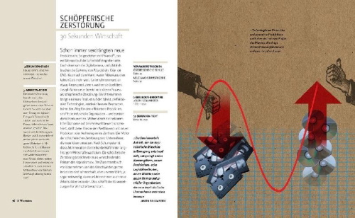 Buchcover und Innenansicht für das Buch: Wirtschaft in 30 Sekunden