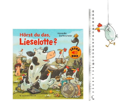 Buchcover und Innenansicht für das Buch: Hörst du das, Lieselotte? (Soundbuch)