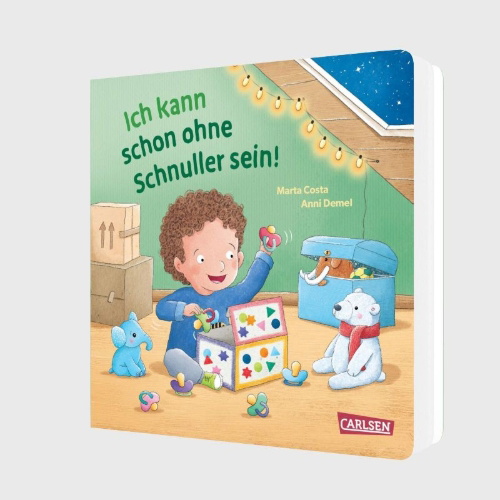 Buchcover und Innenansicht für das Buch: Ich kann schon ohne Schnuller sein!
