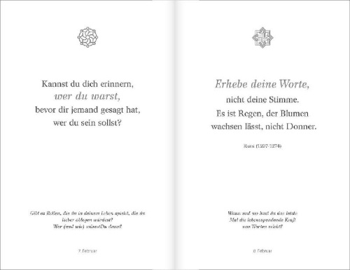 Buchcover und Innenansicht für das Buch: Seelenfutter - 365-mal das Leben spüren