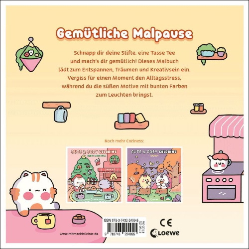 Buchcover und Innenansicht für das Buch: Pétits Bonheurs - Cozy