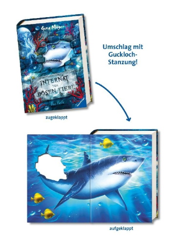 Buchcover und Innenansicht für das Buch: Internat der bösen Tiere, Band 2: Die Falle