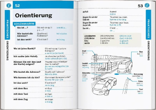 Buchcover und Innenansicht für das Buch: LONELY PLANET Sprachführer Französisch