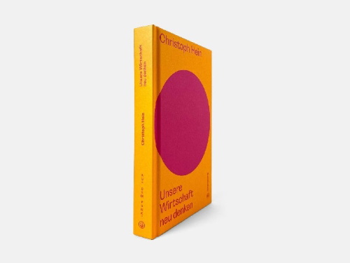 Buchcover und Innenansicht für das Buch: Unsere Wirtschaft neu denken