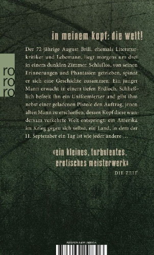 Buchcover und Innenansicht für das Buch: Mann im Dunkel