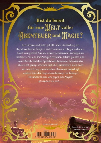 Buchcover und Innenansicht für das Buch: Royal Institute of Magic 3: The Protectors