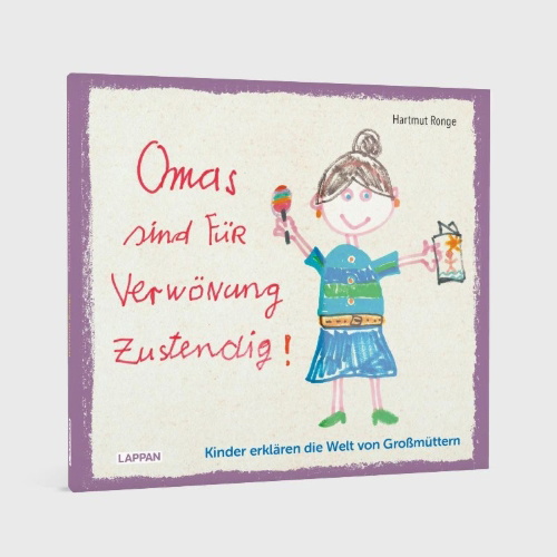Buchcover und Innenansicht für das Buch: Omas sind für Verwönung zustendig