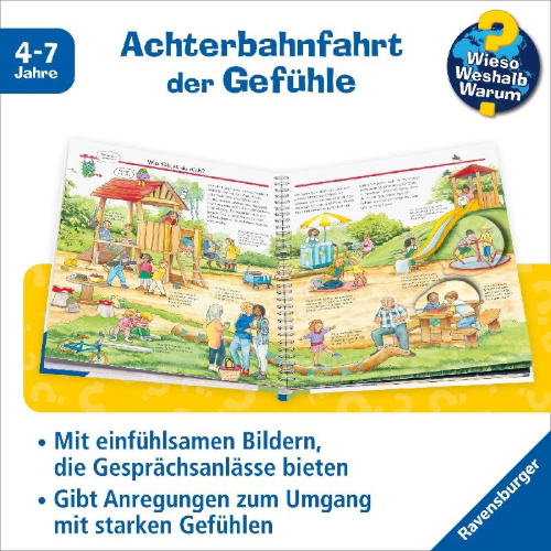 Buchcover und Innenansicht für das Buch: Wieso? Weshalb? Warum? Kernreihe, Band 58 - Unsere Gefühle