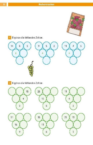 Buchcover und Innenansicht für das Buch: Die Mathe-Helden Knobelaufgaben für Mathe-Helden 2. Klasse