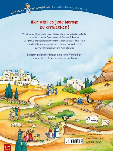 Buchcover und Innenansicht für das Buch: Mein großes Bibel-Wimmelbuch