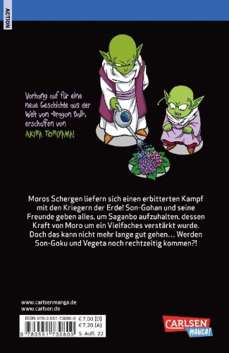 Buchcover und Innenansicht für das Buch: Dragon Ball Super