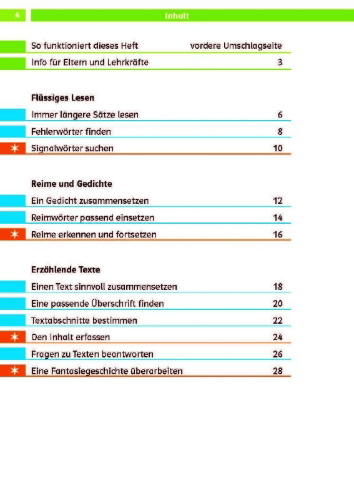 Buchcover und Innenansicht für das Buch: Die Deutsch-Helden: Lesen und verstehen 3. Klasse