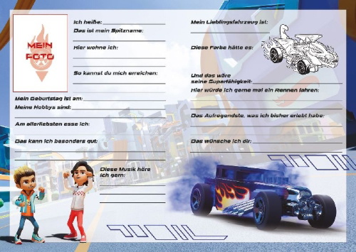 Buchcover und Innenansicht für das Buch: Hot Wheels(TM) Let's Race: Meine Freunde