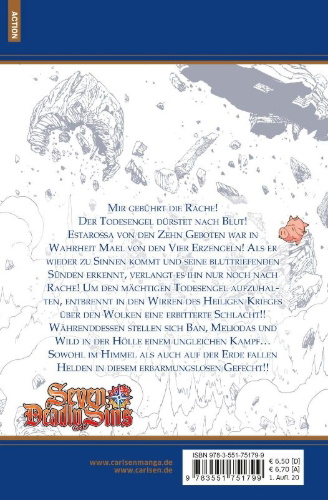 Buchcover und Innenansicht für das Buch: Nanatsu no Taizai