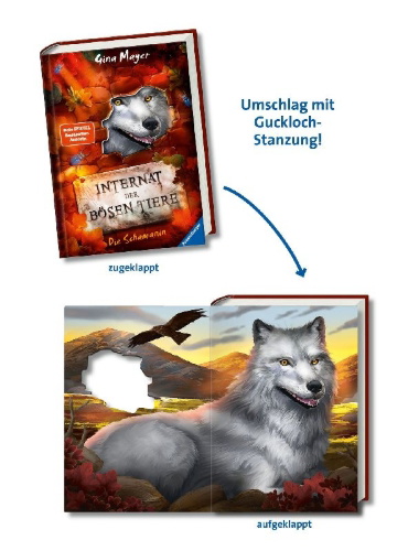 Buchcover und Innenansicht für das Buch: Internat der bösen Tiere, Band 5: Die Schamanin (Bestseller-Tier-Fantasy ab 10 Jahren)