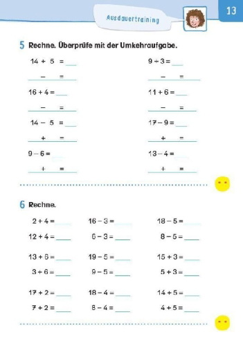 Buchcover und Innenansicht für das Buch: Übungsheft Mathematik - 2. Klasse