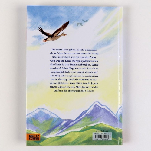 Buchcover und Innenansicht für das Buch: Stine Gans und ihre unglaubliche Reise