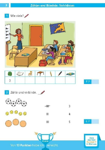 Buchcover und Innenansicht für das Buch: Die Mathe-Helden: Mathe-Testblock So gut bin ich! 1. Klasse