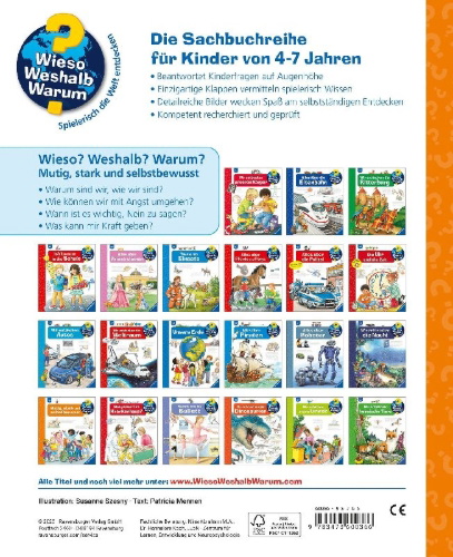 Buchcover und Innenansicht für das Buch: Wieso? Weshalb? Warum?, Band 51 - Mutig, stark und selbstbewusst