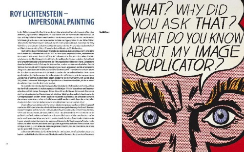 Buchcover und Innenansicht für das Buch: Roy Lichtenstein