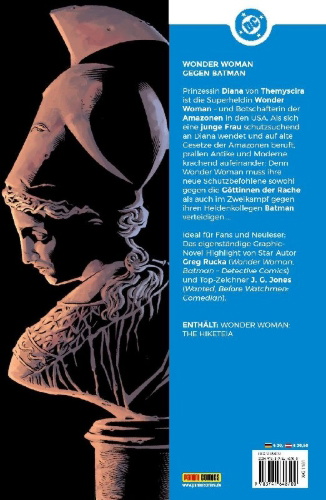 Buchcover und Innenansicht für das Buch: Wonder Woman: The Hiketeia