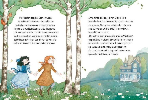 Buchcover und Innenansicht für das Buch: Penguin JUNIOR - Einfach selbst lesen: Kinderbuchklassiker - Anne auf Green Gables