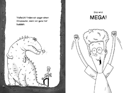 Buchcover und Innenansicht für das Buch: Mega fette Beute