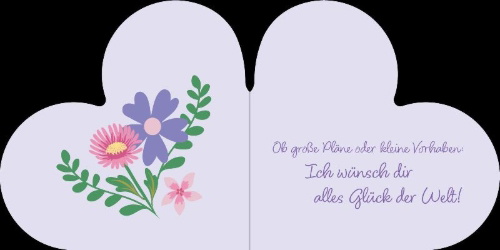 Buchcover und Innenansicht für das Buch: Viel Glück für dich