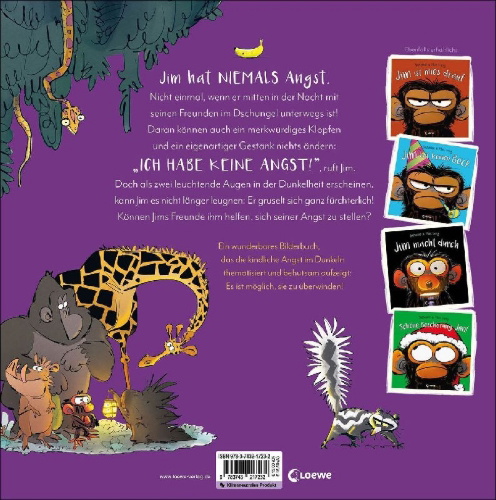 Buchcover und Innenansicht für das Buch: Grumpy Monkey - Don't be Scared