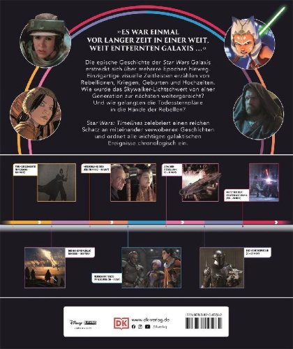 Buchcover und Innenansicht für das Buch: Star Wars Timelines