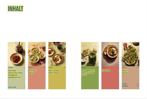 Buchcover und Innenansicht für das Buch: Green Mezze