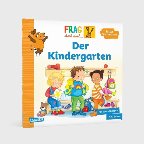 Buchcover und Innenansicht für das Buch: Frag doch mal ... die Maus: Der Kindergarten