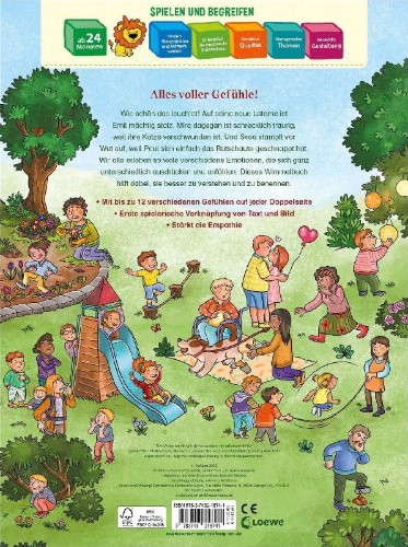 Buchcover und Innenansicht für das Buch: Meine Gefühle-Wimmelwelt