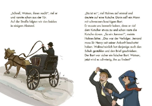 Buchcover und Innenansicht für das Buch: LESEZUG/Klassiker: Sherlock Holmes - Der Hund der Baskervilles