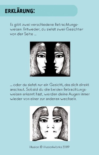 Buchcover und Innenansicht für das Buch: 50 Karten: Trau deinen Augen nicht!